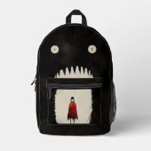 Monster und die kleine rote Reithose Bedruckter Rucksack (Vorderseite)