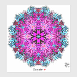 Monster und eine Blume (abstraktes Muster) v1.1 Aufkleber