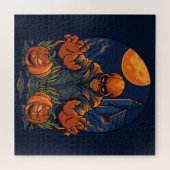 Monster und Jack-O-Lanterns Puzzle (Horizontal)