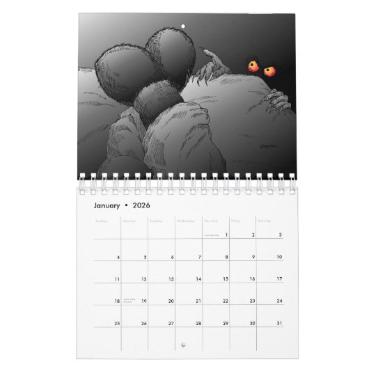 Monster und mehr kalender (Jan 2026)