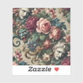 Monster unter Männern - gotisches Barock Aufkleber (Blatt)