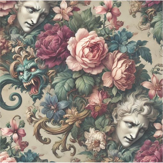 Monster unter Männern - gotisches Barock Aufkleber (Vorderseite)