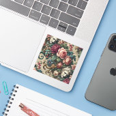 Monster unter Männern - gotisches Barock Aufkleber (Laptop mit iPhone)