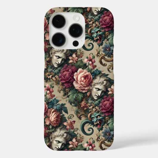 Monster unter Männern - gotisches Barock Case-Mate iPhone Hülle (Rückseite)