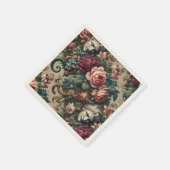 Monster unter Männern - gotisches Barock Serviette (Ecke)