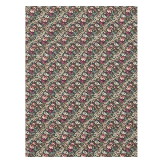 Monster unter Männern - gotisches Mittelmuster Tischdecke (Vorderseite)