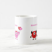 Monster Valentine mit Niedlichen Monstern Kaffeetasse (Mittel)