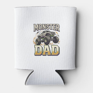 Monster-Vater Monster-Truck Vintage-Vector-Shirt D Dosenkühler