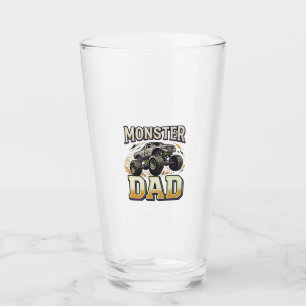 Monster-Vater Monster-Truck Vintage-Vector-Shirt D Glas