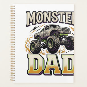 Monster-Vater Monster-Truck Vintage-Vector-Shirt D Planer
