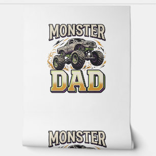 Monster-Vater Monster-Truck Vintage-Vector-Shirt-D Tapete