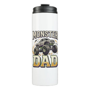 Monster-Vater-Monster-Truck-Vintage-Vector-Shirt-D Thermosbecher