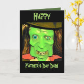 Monster-Vatertagskarte des lustigen Spaßes Karte (Gelbe Blume)