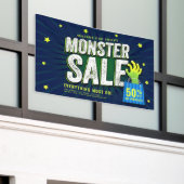 Monster-Verkauf Halloween-Werbung Banner (Äußeres Gebäude)