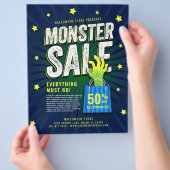 Monster-Verkauf Halloween-Werbung Flyer (Hand)