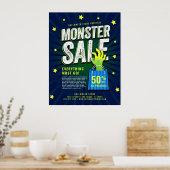 Monster-Verkauf Halloween-Werbung Poster (Küche)