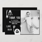 Monster Vielen Dank, dass Sie eine Karte mit Foto (Vorne/Hinten)