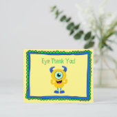 Monster Vielen Dank Postkarte (Stehend Vorderseite)