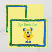 Monster Vielen Dank Postkarte (Vorne/Hinten)