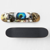 Monster-Vision: 7 3/4 Skateboard mit Augenprint (Horizontal)
