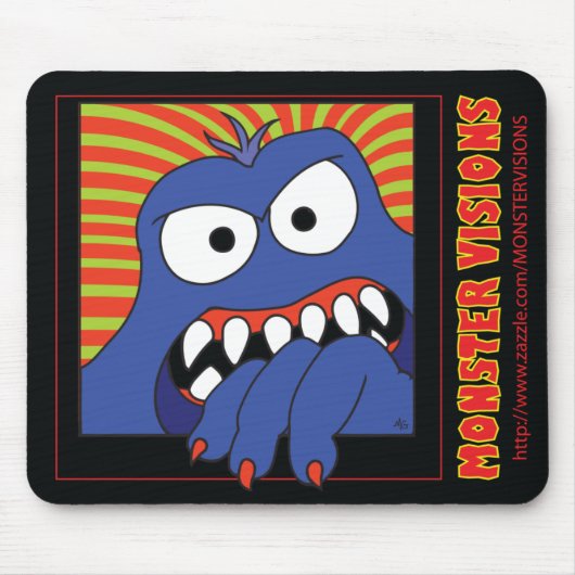 MONSTER-VISIONS-MAUSUNTERLAGEN MOUSEPAD (Vorne)