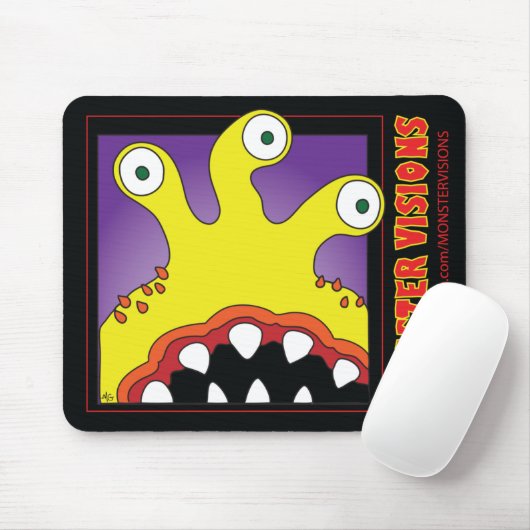 MONSTER-VISIONS-MAUSUNTERLAGEN MOUSEPAD (Mit Mouse)