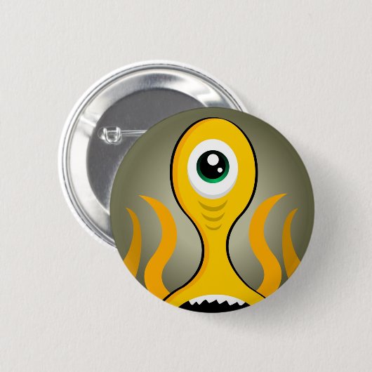 Monster von den Tiefen des Meeres Button (Vorne & Hinten)