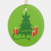 Monster Weihnachtsbaum Keramikornament (Links)