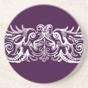 Monster White Print Untersetzer