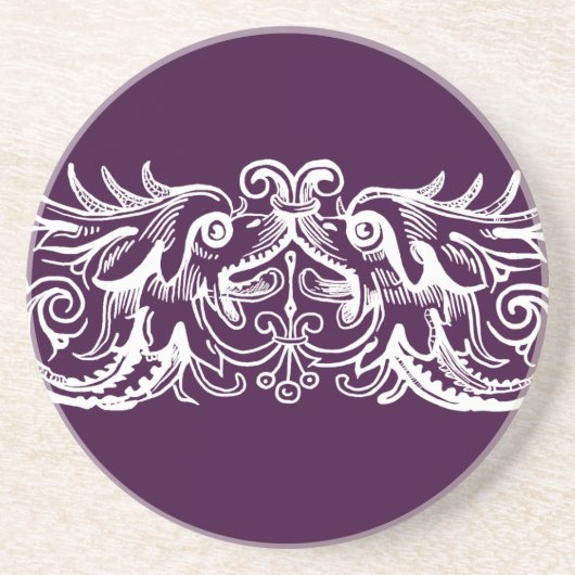 Monster White Print Untersetzer (Vorne)