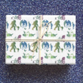 Monster Wiedersehen Funny Ombre Mythische Kreatur Geschenkpapier Set