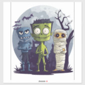 Monster Yoga-Klasse Aufkleber (Blatt)
