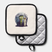 Monster Yoga-Klasse Topflappen (Vorderseite/Rückseite)