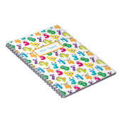 Monster-Zahlen für personalisierte Cartoon Mustere Notizblock (Rechte Seite)