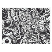 Monster zeichnen hässlich abstrakte, spöttisch beä tischdecke (Vorderseite (Horizontal))