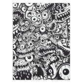 Monster zeichnen hässlich abstrakte, spöttisch beä tischdecke (Vorderseite)
