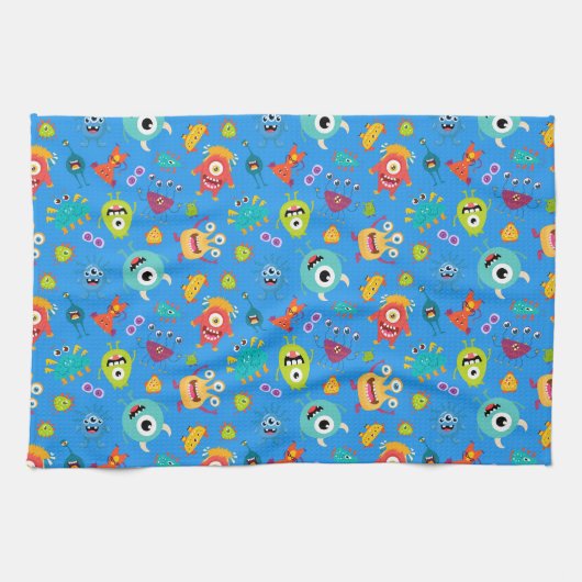 Monster Zeit Geschirrtuch (Horizontal)