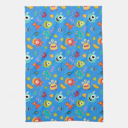 Monster Zeit Geschirrtuch (Vertikal)