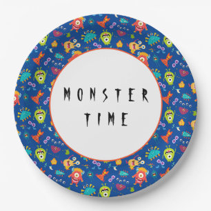 Monster Zeit Pappteller
