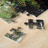 Monster-Zombie-Grün-Creepy Horror Puzzle (Seite)