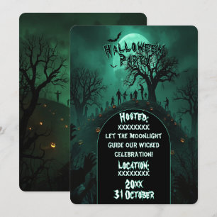 Monster-Zombie-Party im Halloween-Stil Einladung