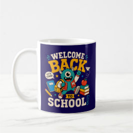 Monster Zurück Zur Schule Kaffeetasse