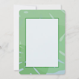 Monstera Abstrakt grüne Einladungen