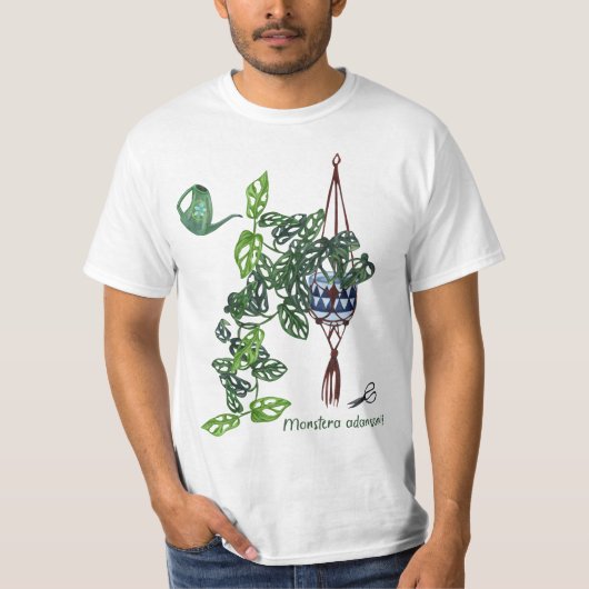 Monstera adansonii, Monstera Pflanze T-Shirt (Vorderseite)