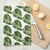 Monstera Albo Botanical Kitchen Towel Geschirrtuch (Viertel Falte)