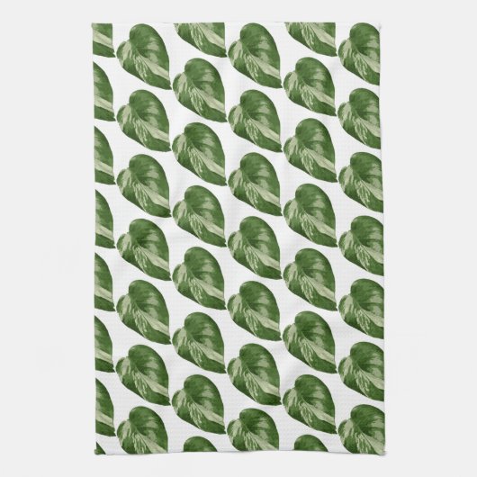 Monstera Albo Botanical Kitchen Towel Geschirrtuch (Vertikal)
