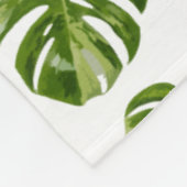Monstera Albo Fleece-Decke Fleecedecke (Ecke)
