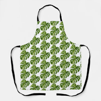 Monstera Albo Gartenschürze  Seltene Zimmerpflanze Schürze