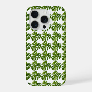 Monstera Albo Hülle für iPhone — Tropisch iPhone 15 Pro Hülle