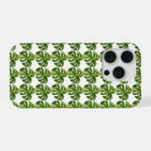 Monstera Albo Pattern iPhone Case — Tropical Hülle (Rückseite (Horizontal))